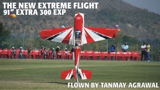 Tanmay Agrawal Flying the New Extreme Flight RC 91 Extra 300 EXP [upl. by Trevar668]