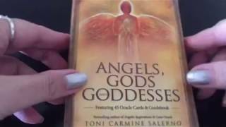 Angels Gods amp Goddesses Oracle  Close Up Reviewsee each card and messages [upl. by Vatsug]