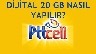 Pttcell Dijital 20 GB Nasıl Yapılır [upl. by Kelson]