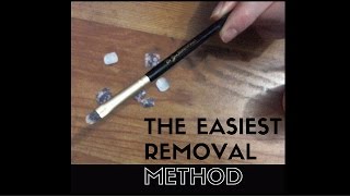 THE Easiest Jamberry Nail Wrap Removal Method  Brush [upl. by Kaile]