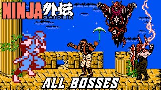 Ninja Gaiden  All Bosses No Damage [upl. by Retrop]