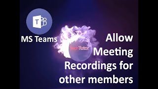 allow access to Microsoft teams meeting recording [upl. by Dnob]