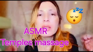 ASMR  Temples massage  Stress relief [upl. by Oidale]