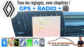 RENAULT Austral Radio GPS tous les Réglages du véhicule et de l’écran  comment ça marche [upl. by Ruomyes]