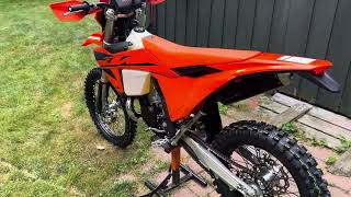 2025 KTM 300 XCW First Start Walk Around [upl. by Yuhas159]