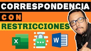 Personaliza tus correspondencias entre Excel y Word usandolo con condicionales o restricciones [upl. by Ellohcin485]