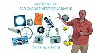 Intégration par changement de variable  laire du cercle [upl. by Atsed]