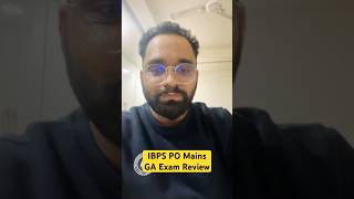 IBPS PO Mains GA Exam Review 🤩 ibps ibpspomains adda247 ashishgautamsir shortsfeed shorts [upl. by Asnarepse]