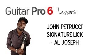 John Petrucci Signature Lick  Al Joseph [upl. by Nivel]