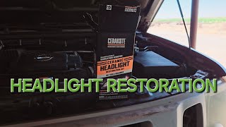 Will CERAKOTE Headlight Restoration Kit Fix the Xterras Foggy Headlights  PROJECT XTERRA [upl. by Kcirnek]