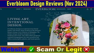 Everbloom Design Reviews Before Buy Check EverbloomdesignCom Is Scam Or Legit  Product Review [upl. by Anirbaz329]