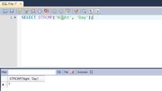 SQL Tutorial  44 REVERSE amp STRCMP Functions [upl. by Nabal]