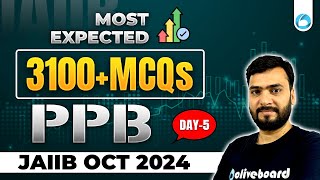 JAIIB PPB Most Expected MCQs  Day 5  JAIIB 2024 Online Classes  JAIIB October 2024 [upl. by Elynad]