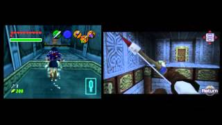 Third Rate Game Play Legend of Zelda Ocarina of Time 2D  3D Part 6 Water Temple [upl. by Aitropal]