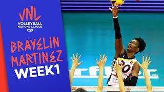 Brayelin Martinez best Plays  VNLWomen Week 1  Volleyball Nations League 2019 [upl. by Gilleod58]