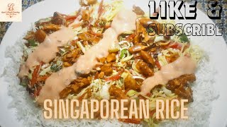 Singaporean Rice Recipe  Restaurant Style Best Singaporean Rice Recipe  Homemade Singaporean Rice [upl. by Nickerson820]