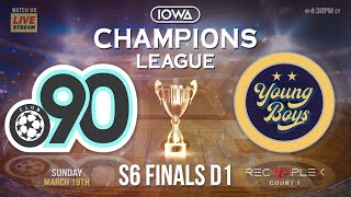 🎥⚽ S6 FINALS  D1  Club 90 vs Young Boys FC  Iowa Champions League  🔴LIVE S6E125 [upl. by Sirac]