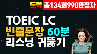 토익 LC 빈출문장 연속듣기 1시간 토익 리스닝 듣기 연습 [upl. by Aisena364]