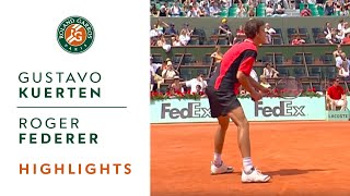 Gustavo Kuerten v Roger Federer Highlights  Mens Round 3 I RolandGarros 2004 [upl. by Gough408]