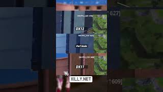 DX11 VS DX12 VS PERFORMANCE MODE fortnite [upl. by Ellicott]