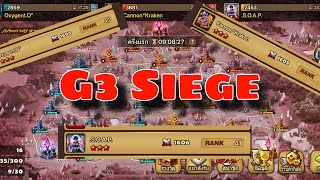 G3 Siege war OxygentO3 vs CannonKraken Vs SOAP They are very strong  Summoners War [upl. by Rodgiva]