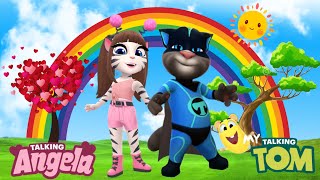 My Talking Angela2 🎀  My Talking Tom2🦹  Game play 🌈☀️gaming gameplay games youtube cartoon [upl. by Harshman]