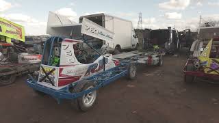 Brisca F2s around the pits Odsal StadiumBradford [upl. by Annodahs363]