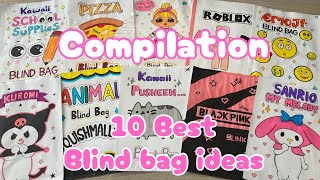 Paper diy Top 10 amazing blind bag ideas  blind bag ideas videos  paper blind bags compilation [upl. by Willett]