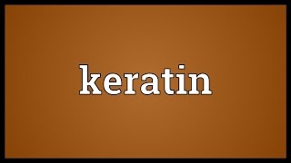 Keratin Meaning [upl. by Halona165]