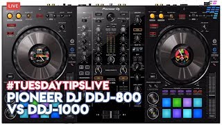 Pioneer DJ DDJ800 vs DDJ1000  Which Is The Best TuesdayTipsLive [upl. by Artim352]