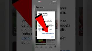 YouTube İzlenme Geçmişi Temizleme youtube izlenmegeçmişi [upl. by Marcile]