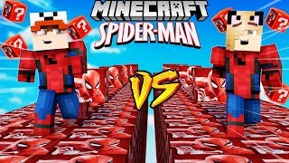 SZALONY WYŚCIG  SPIDERMAN LUCKY BLOCKI MINECRAFT Lucky Block Race  Vito vs Bella [upl. by Rabah]