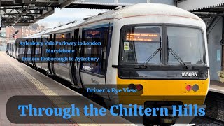 Through the Chiltern Hills Aylesbury VPMarylebone  P RisboroughAylesbury  DRIVERS EYE VIEW [upl. by Nelrac671]