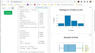 Use Statdisk to find Sample standard deviation and variance [upl. by Dudden]