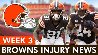 MAJOR Browns Injury News On Nick Chubb Denzel Ward Myles Garrett Jack Conklin amp Jedrick Wills [upl. by Daigle]