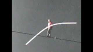 Nik Wallenda Tightrope walked at Niagara Falls [upl. by Niatirb]