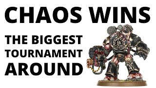 Chaos Space Marines win 40Ks Biggest Tournament this Season  Army List that Won the LGT [upl. by Ivo733]