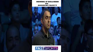 Ronnie OSullivan vs Andrew Pagett in Snookers Showdown  Fast Sports [upl. by Ridglea]