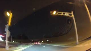 4K Dash Cam  22nd Ave And Ohio St UWParkside Campus Kenosha Wisconsin Into Racine After Dark 2024 [upl. by Anair]