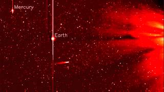 Comet ISON and Comet Encke captured on STEREO on November 25 2013 [upl. by Berne649]