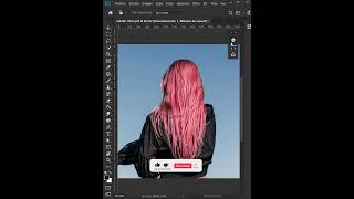 Cambiar color de cabello en Photoshop  Tutorial 1 minuto short photoshop tutorialphotoshop [upl. by Acysej]