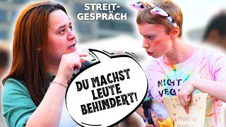 Veganerin TRIGGERT aggressive Tierfresserin peinlich [upl. by Reiser10]