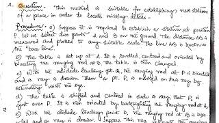 Resection Method Two point problem Plain Table Surveying [upl. by Leksehc496]