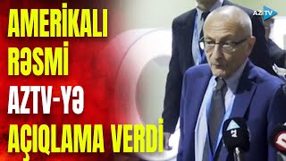 ABŞ Prezidentinin müşaviri AzTVyə açıqlama verdi Con Podesta nələri qeyd etdi [upl. by Rafi]