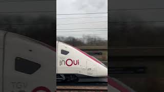 TGV INOUI passing le Creusot TGV with a single tone [upl. by Anneg179]