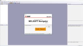 01 of 11 MELSOFT Navigator  Creating a new workspace [upl. by Clerc683]