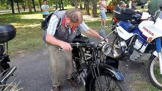 Sarolea 1926 engine start [upl. by Ardin]