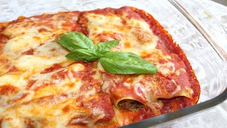 cannelloni ripieni di carne Top كانيلوني باللحم المفروم الوصفة الاصلية [upl. by Barbabra716]