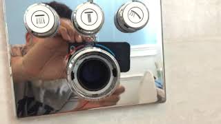 Grohe Smart thermostat shower valve temperature adjustment [upl. by Annahsirhc959]