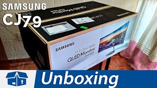 Monitor curvo Samsung CJ79 Unboxing en Español [upl. by Leund134]